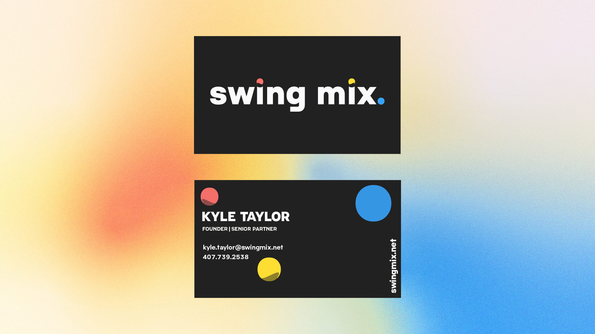 Swing Mix Business Card Design